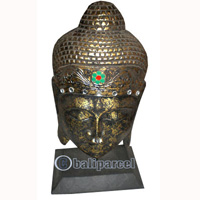 Buddha With Stand, Handmade From Albesia Wood