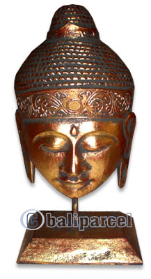 Buddha With Stand, Handmade From Albesia Wood