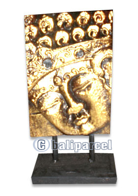 Buddha With Stand, Handmade From Albesia Wood