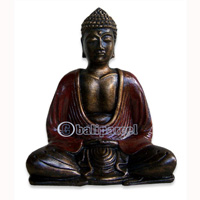 Buddha Meditating Statue, Handmade From Fiberglass