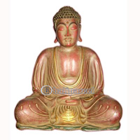 Buddha Meditating Statue, Handmade From Fiberglass