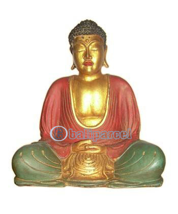 Buddha Meditating Statue, Handmade From Fiberglass