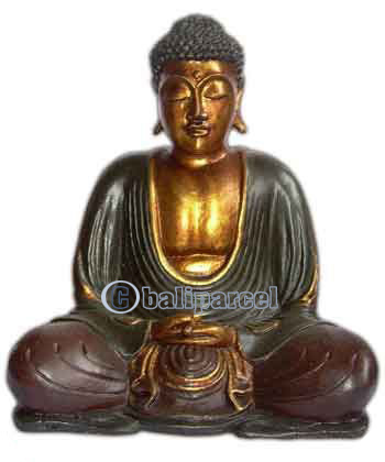 Buddha Meditating Statue, Handmade From Fiberglass