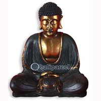 Buddha Meditating Statue, Handmade From Fiberglass