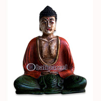 Buddha Meditating Statue, Handmade From Fiberglass