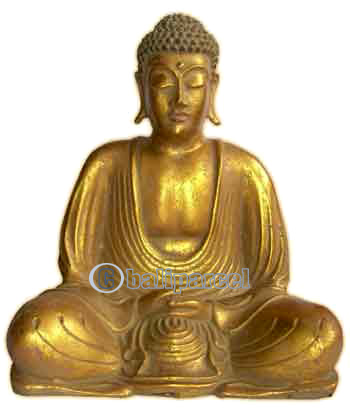 Buddha Meditating Statue, Handmade From Fiberglass