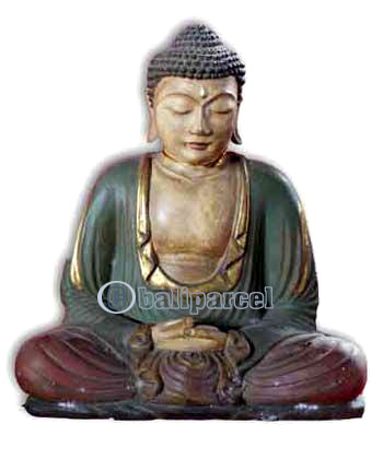 Buddha Meditating Statue, Handmade From Fiberglass