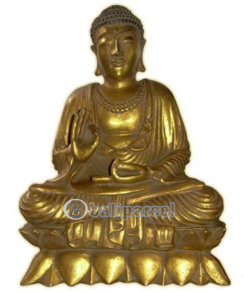 Buddha Meditating Statue, Handmade From Fiberglass
