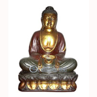 Buddha Meditating Statue, Handmade From Fiberglass