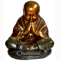 Buddha Meditating Statue, Handmade From Fiberglass