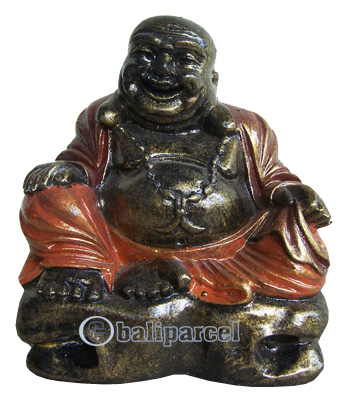 Happy Buddha, Handmade From Fiberglass