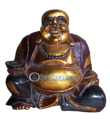 Happy Buddha, Handmade From Fiberglass