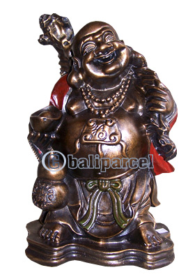 Happy Buddha, Handmade From Fiberglass