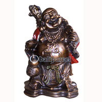 Happy Buddha, Handmade From Fiberglass