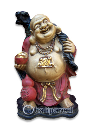 Happy Buddha, Handmade From Fiberglass