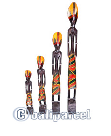 Tanimar Set Of 4, Handmade From Mahogany Wood