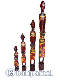 Tanimar Set Of 4, Handmade From Mahogany Wood
