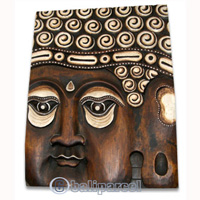Buddha Wallhanging Antique, Handmade From Albesia Wood.