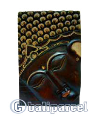 Buddha Wallhanging Antique, Handmade From Albesia Wood