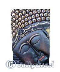 Buddha Wallhanging Antique, Handmade From Albesia Wood