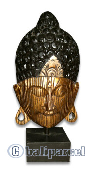 Buddha With Stand, Handmade From Albesia Wood