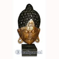 Buddha With Stand, Handmade From Albesia Wood