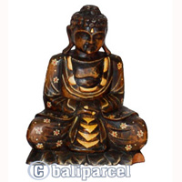 Buddha Antique, Handmade From Albesia Wood