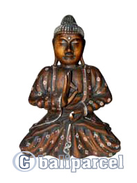 Buddha Antique, Handmade From Albesia Wood