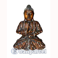 Buddha Antique, Handmade From Albesia Wood