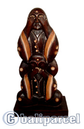 Buddha Antique, Handmade From Albesia Wood