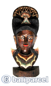 Buddha Mask Antique, Handmade From Albesia Wood