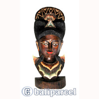 Buddha Mask Antique, Handmade From Albesia Wood
