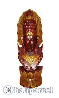 Buddha Antique, Handmade From Albesia Wood