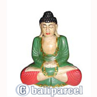 Buddha Antique, Handmade From Albesia Wood