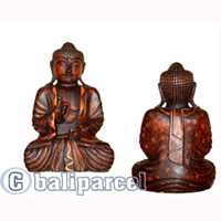 Buddha Antique, Handmade From Albesia Wood