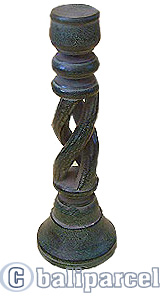 Wooden Candle Holder Antique