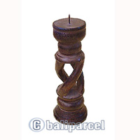 Wooden Candle Holder Antique