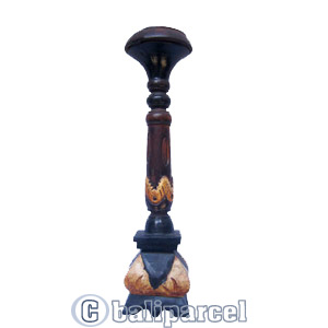 Wooden Candle Holder Antique