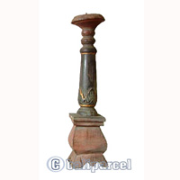 Wooden Candle Holder Antique