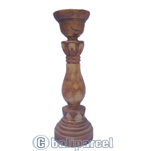 Wooden Candle Holder Antique