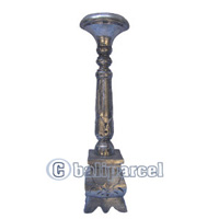Wooden Candle Holder Antique