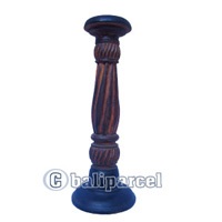 Wooden Candle Holder Antique