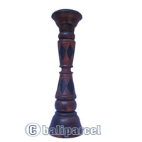 Wooden Candle Holder Antique