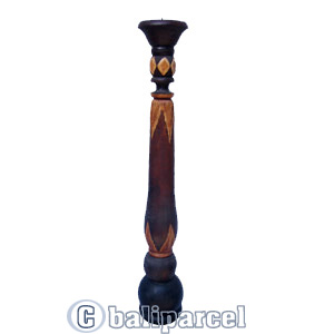 Wooden Candle Holder Antique