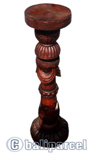 Wooden Candle Holder Antique