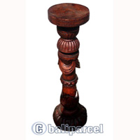 Wooden Candle Holder Antique
