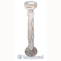 Wooden Candle Holder Antique