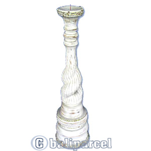 Wooden Candle Holder Antique