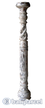 Wooden Candle Holder Antique