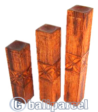 Wooden Candle Holder Antique